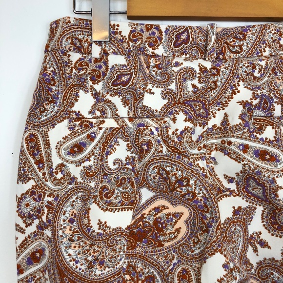 Zara Paisley Print Trousers Sz S - Picture 7 of 10